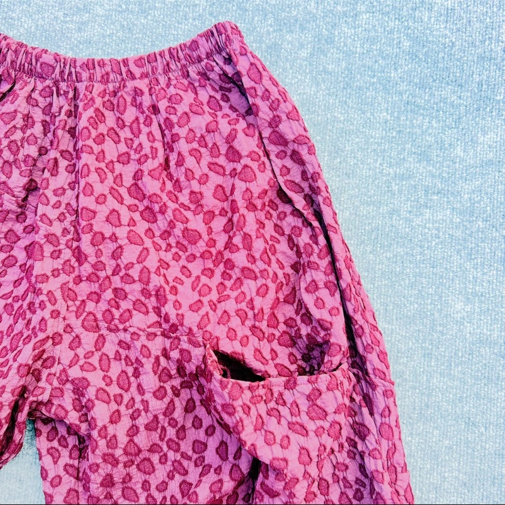 Bodil Y2K Boho Purple Balloon Festival Pants elastic waist-M - Picture 8 of 9